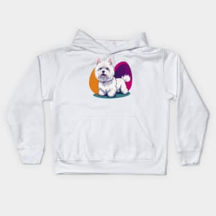 West Highland Terrier Portrait Kids Hoodie